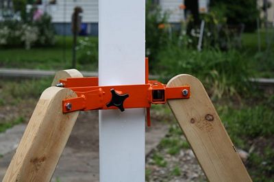 A one-man tool that allows you to set posts securely in place with little fuss by yourself Cepco Tools Post Pod Kit