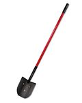 Rice Shovel - Long Handle Fiberglass Handle, Red