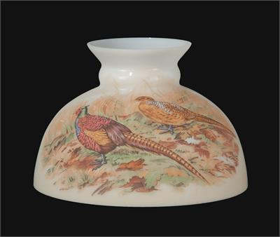 10" Student Style Glass Lamp Shade with Pheasants #01033 10" Student Style Glass Lamp Shade with Pheasants #01033