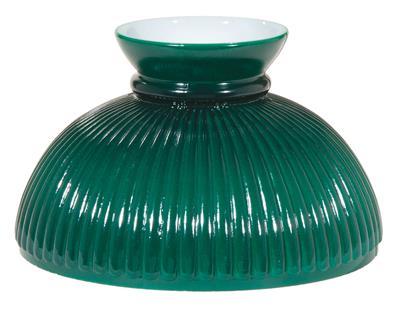 10" Student Style Green Ribbed Cased Lamp Shade #06001 10" Student Style Green Ribbed Cased Lamp Shade #06001