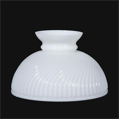 BP Lamp Supply 10" Glass Opal Swirl Lamp Shade #06010 BP Lamp Supply 10" Glass Opal Swirl Shade #06010 Aladdin N392