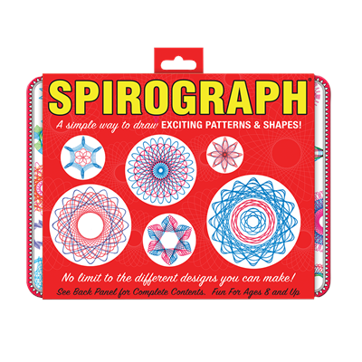 PlayMonster Spirograph Retro Design Create and Color Tin #1090Z The classic way to make countless amazing designs!