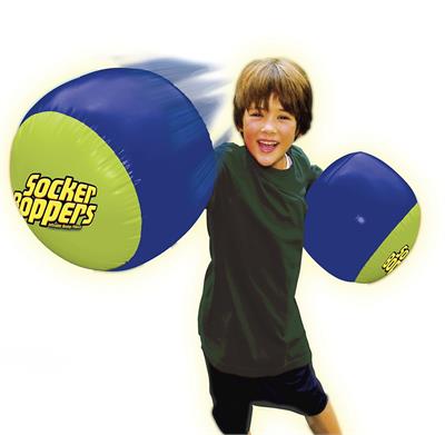 Big Time Toys Socker Bopper (Colors May Vary) #23118 Inflatable boxing pillows. More fun than a pillow fight. Air-inflated for soft, safe fun. For boys and girls. Indoors and outdoors. Patented double-cavity air chamber cushions wrist and hand. Oversized deluxe no-leak air valves for quick, easy inflation.