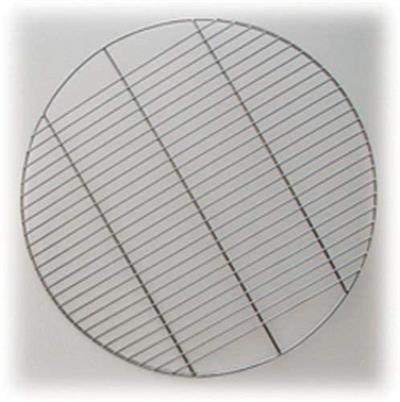 Rome Industries Camp Ring Grill Grate, Chrome Plated Steel #123 A solid cooking surface designed to fit the 24" diameter truck rims that many campgrounds use for fire rings. Also works with a wide variety of backyard firepits. Made from heavy-duty chrome wire, our camp ring provides a clean, solid surface for grilling