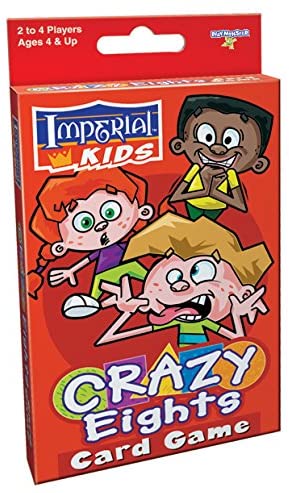 Playmonster Imperial Kids Classic Crazy Eights Card Game #1465 Pick up a fun new card game to play at home with friends and family, with Crazy Eights Card Game from Play Monster. This classic game is sure to make your next games night more enjoyable than ever before.