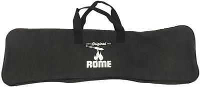 Rome Industries Pie Iron Storage Bag #1998 A convenient way to travel with and store your collection of Rome pie irons. Measures 30" x 10" and made from canvas, the storage bag will easily hold 3 - 4 pie irons. Unzips on 3 sides for easy opening/closing. An original design by Rome.