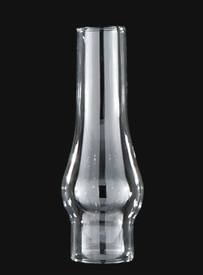 1 1/4" x 4 1/2" Clear Glass Lamp Chimney #57904 1 1/4 inch by 4 1/2 inch with 1 1/2 inch bulge clear chimney that fits Japanese burners.