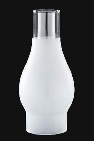 3 "x 8 1/2" 3/4 Frosted Glass Lamp Chimney, #57933