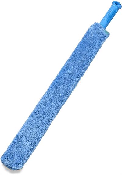 E-Cloth Cleaning & Dusting Microfiber Wand #10632 The E-Cloth Cleaning & Dusting Wand extends your reach, leaving hard-to-reach spaces spic and span. Its slim, flexible shape fits underneath appliances, behind radiators, above cabinets, and more.