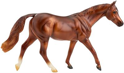 Breyer Classic Size Freedom Series Coppery Chestnut Thoroughbred #957 Coppery Chestnut Thoroughbred is the most popular breed of racehorse, the swift Thoroughbred has fans around the world. Horse measures approximately 9.75" x 7"