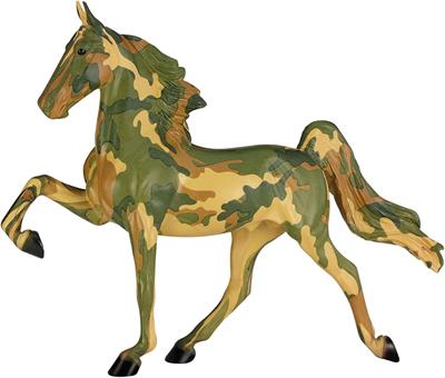Breyer Freedom Series Limited Edition "Honor" 2025 Hope Horse #B-FS-10383 Meet Honor - Breyer’s mission of Hope continues with the introduction of Honor, our camouflaged-patterned American Saddlebred stallion.