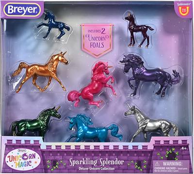 This fun, new set features six unicorns and two foals bringing that true unicorn family experience!