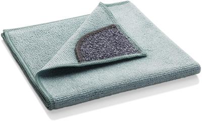 E-Cloth Kitchen Microfiber Cleaning Cloth with Non-Scratch Scrubbing Corner Go ahead, make a mess! Activated with just water, the E-Cloth Kitchen Cleaning Cloth effortlessly removes splatters, grease, crumbs, and more. Plus, its powerful microfibers eliminate over 99% of bacteria from kitchen surfaces.