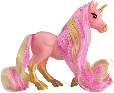 Breyer Horses Mane Beauty Li'l Beauties Stardust Brushable Hair Unicorn #7 Stardust is a UNICORN with a flowing Pink and Gold mane and tail and comes with her very own hairbrush! Breyer Mane Beauty Li'l Beauties introduces a whole new way to play with a Breyer horse with two things girls love - horses and hair play!
