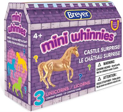 Breyer Horses Mini Whinnies Castle Surprise 3 Unicorns Random Assortment #7 We have a new addition to our Mini Whinnies unicorns - the Mini Whinnies Castle Surprise!
