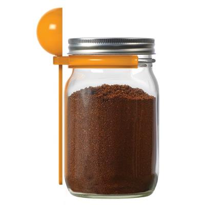 JarWare Mason Jar Coffee Spoon Scoop & Clip #82634 JarWare Mason Jar Coffee Spoon Scoop & Clip #82634