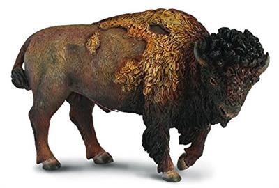 Bison, sometimes called buffalo, are the iconic image of the Great Plains and the Old West. Despite their hefty size, bison are quick on their feet. When the need arises they can run at speeds up to 40 miles per hour. The Wildlife American Bison measures 