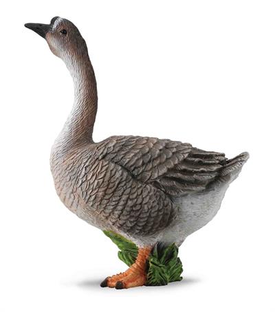 Grey goose toy figurine