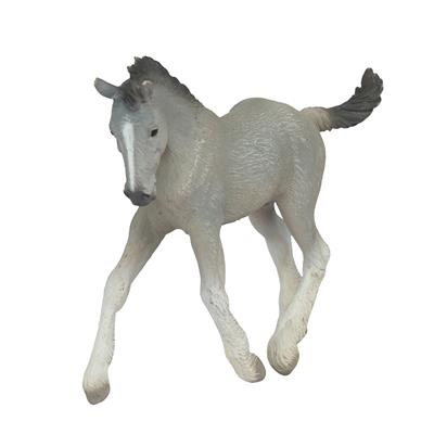 Breyer Horses Corral Pals Grey Shire Draft Horse Foal #88575 Gray, Dapple Grey, Steel Grey Trotting baby Draft Horse toy figure