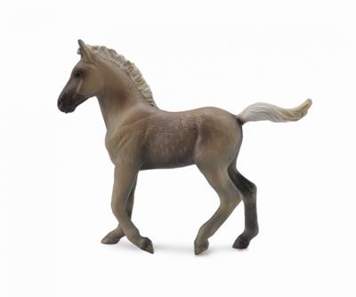Baby dappled brown horse foal toy