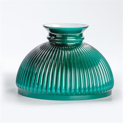 Aladdin Lamps 10" Glass Green Rib Shade, #N301