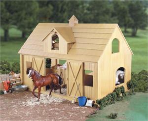 Breyer Horses Traditional Size Deluxe Wood Barn with Cupola #302 Breyer Horses Traditional Size Deluxe Wood Barn with Cupola #302