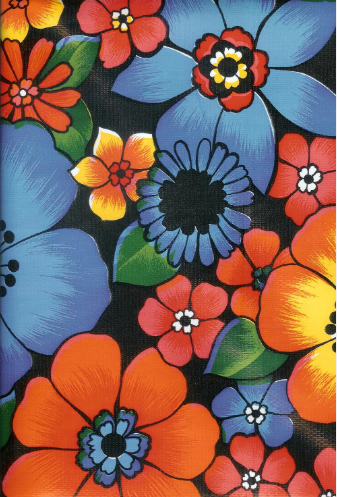 London on Black Oil Cloth, Full Bolt