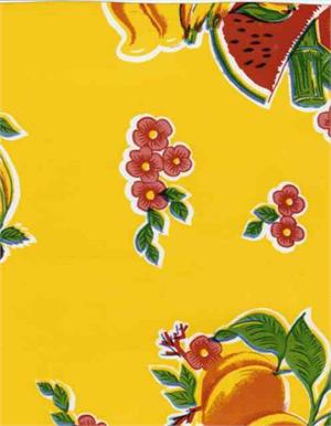 Cane on Yellow Oil Cloth, Full Bolt Cane on Yellow Oil Cloth, Full Bolt