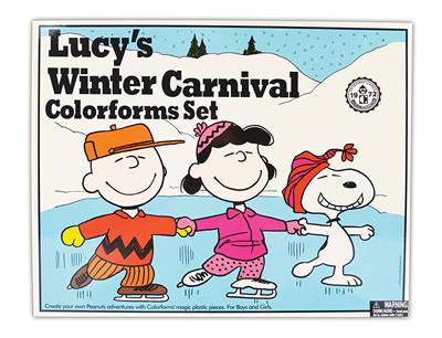 Colorforms Retro Lucy's Winter Carnival Art and Craft Kit #111 Colorforms are the wonderful, re-stickable storytelling toy, beloved for more than 60 years