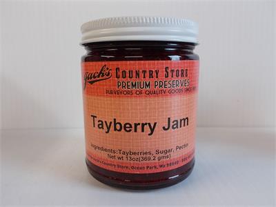 Looking for the rare berry? This is it. A cross between Raspberry & Blackberry, it has a similar but individual taste. Also called a Beach Berry. Simply spectacular taste. 13 oz. jar.  Ingredients: Tayberries, sugar, and pectin.