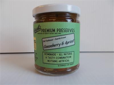 Our kitchen has been hard at work improving our fruit and berry preserves.All Natural. No artificial colors, flavors, or preservatives. Made with the finest Northwest ingredients. We hope you like them as much as we do. A tasty blend of Gooseberries and N