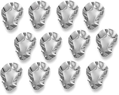 Fox Run Outset Stainless Steel Grillable Oyster Shells, Set of 12 #76471, M Product Dimensions: 4.75 x 3 x 0.75 inches SET OF 12 OYSTER SHELLS Stainless steel flat-bottomed shells cook your oysters to char-grilled perfection, without the need to sanitize natural shells Even Thickness creates an even cooking experience - entire o