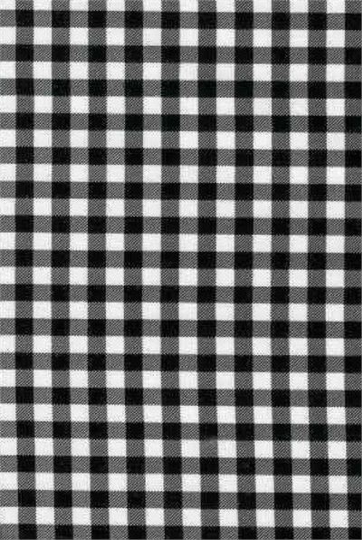 Gingham Black Oil Cloth, Full Bolt Oilcloth yardage in classic Americana gingham checks. It doesn't get more traditional than this. We stock multiple colors to match your decor. Each individual check is about 1cm in diameter.