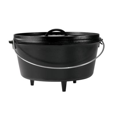 Lodge Cast Iron 7 Quart Dutch Oven with loop handles #L10DOL3 American Made cast iron cookware - made by Lodge Cast iron