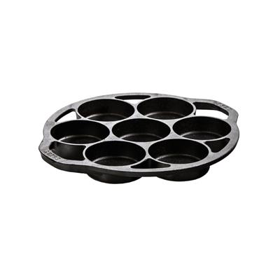 Lodge Cast Iron Drop Biscuit or Mini Cake Pan #L7B3 Pre-Seasoned American Made cast iron cookware - made by Lodge Cast iron