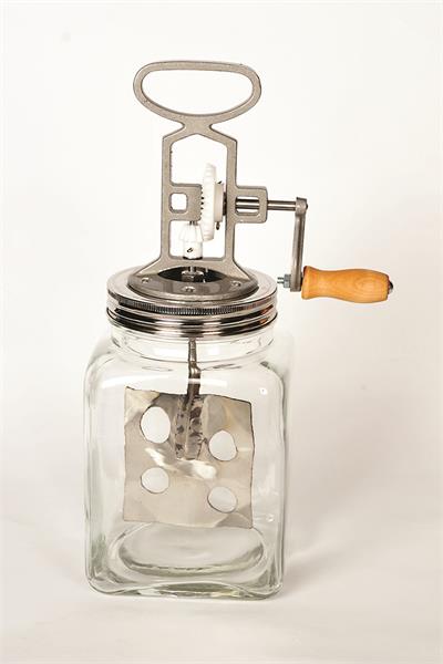 Large Hand Crank Butter Churn Dazey Style Improved butter churner, makes homemade butter in 15 minutes.