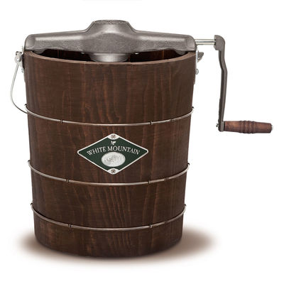 White Mountain 4 Quart Hand Crank Ice Cream Maker #PBWMIMH412 White Mountain 4 Quart Hand Crank Ice Cream Maker #PBWMIMH412 Turn ice cream into memories! Old-time tradition lives on with this hand crank style ice cream maker that is just as much fun to make as it is to eat. Create special family moments full of ric