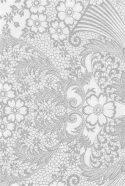 Paradise Lace Silver on White Oil Cloth, Full Bolt Oilcloth Yardage in one of our bestselling prints. Its intricate chantilly lace design can be found in a classic black and white duo as well as multiple bold colors.