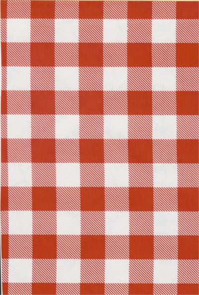 Picnic Check Red Oil Cloth, Full Bolt Oilcloth yardage in a big, bold check. A classic picnic design, this print is for the traditionalist who enjoys a large check of 1"in width. Layer it up with some fruity or floral prints for a fun twist.