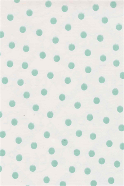 Oilcloth yardage in a universally adored polka dot pattern. This small repeat pattern is incredibly versatile and whimsical, and looks lovely in any color.