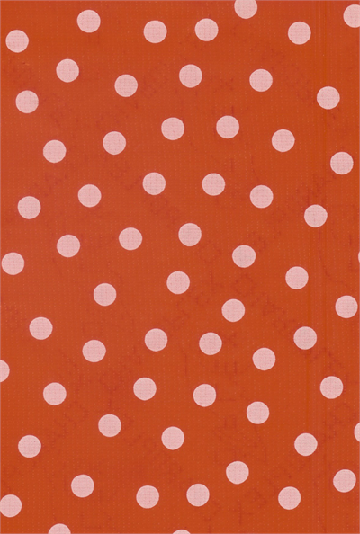 Polka Dots White on Red Oil Cloth , yardage Oilcloth yardage in a universally adored polka dot pattern. This small repeat pattern is incredibly versatile and whimsical, and looks lovely in any color.