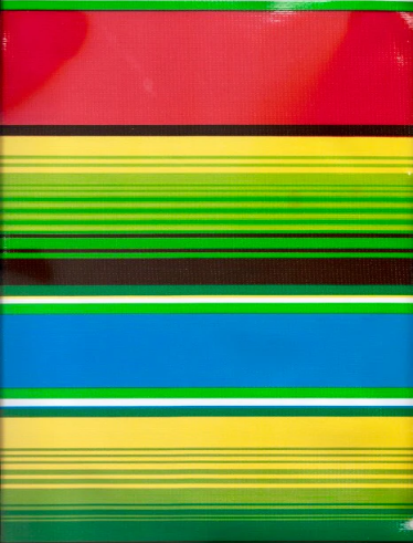 Serape on Red Oil Cloth, Yardage Serape on Red Oil Cloth, Yardage