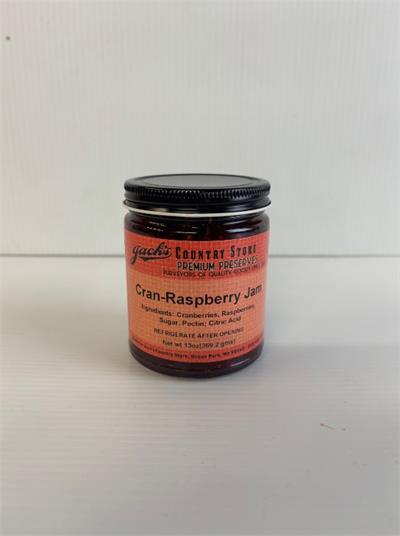 Jack's Country Store Preserves Cran-Raspberry Jam 13 Oz