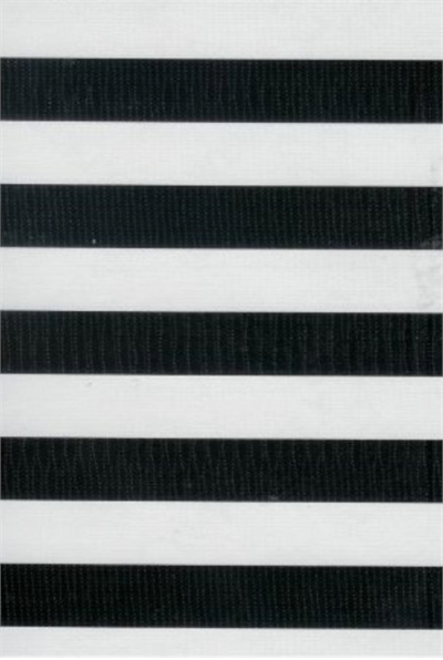 Stripes Oil Cloth in Black, Yardage Oilcloth yardage in a wide awning stripe- a summertime classic! Is it circus? Is it contemporary? Up to you! We love them all. These colorful stripes are about 1" wide.