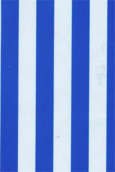 Stripes Oil Cloth in Blue, Full Bolt Oilcloth yardage in a wide awning stripe- a summertime classic! Is it circus? Is it contemporary? Up to you! We love them all. These colorful stripes are about 1" wide.