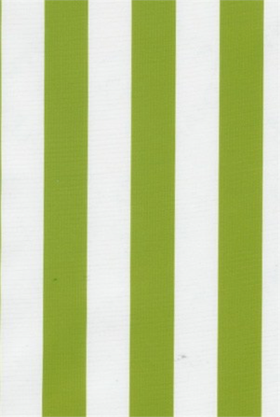 Stripes Oil Cloth in Lime, Full Bolt Oilcloth yardage in a wide awning stripe- a summertime classic! Is it circus? Is it contemporary? Up to you! We love them all. These colorful stripes are about 1" wide. Also available in our Tote bags!