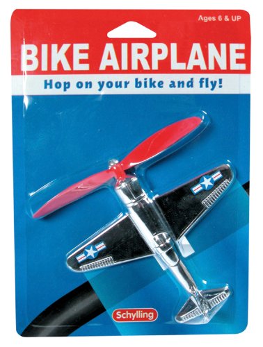 Schylling Toys Retro Style Bike Airplane #BA - Handle Bar Airplane Decorati Schylling Toys Retro Style Bike Airplane #BA Customize your bike the way you want to with the Bike Plane from Schylling Toys, the world leader in traditional toys and classic fun. Attach this aerodynamic accessory to your bike, hop on and fly! As you rid