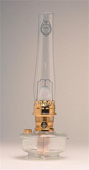 Aladdin Lamps Clear Genie III Lamp with brass hardware #C6107
