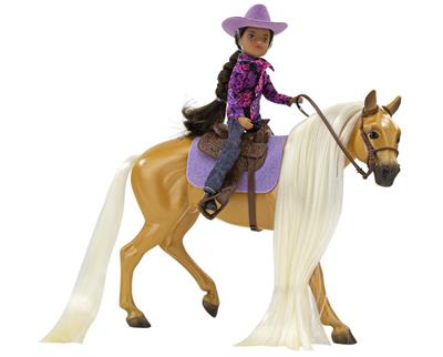 Breyer Horses Classic Size Freedom Series Charm & Western Rider Gabi #61146 Charm and the Western rider Gabi are a fun new addition to our Freedom Series sets. The set features Charm, a Palomino Quarter Horse with silky blonde two-tone mane & tail, and Gabi, a 5.75” articulated Western rider.