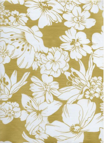 Victoria on Gold Oil Cloth, Yardage
